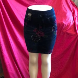 JEAN LOOK STRETCH SKIRT